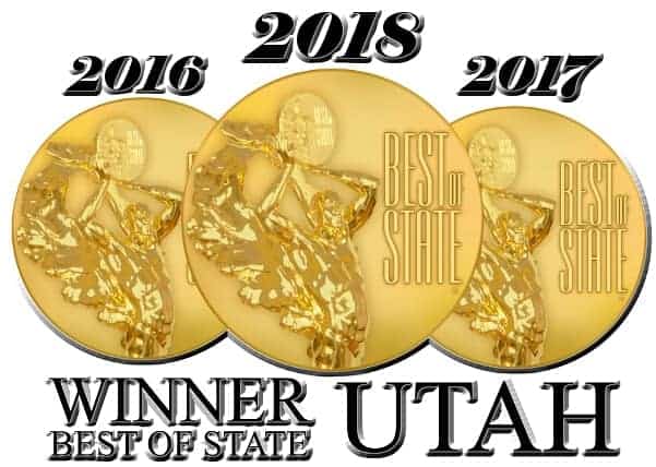 Best of State Utah Award 2016, 2017, 2018