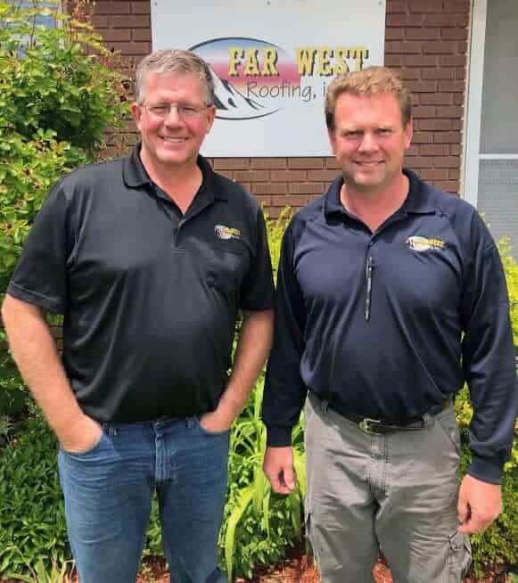 Doug Cooper and Olin Van Der Wat, founders of Salt Lake Roofing