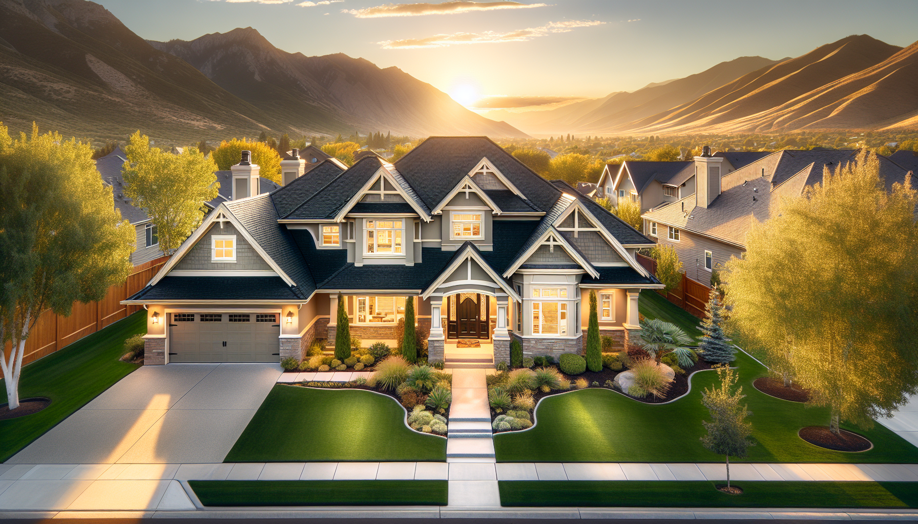 Beautiful residential home with quality shingle roof